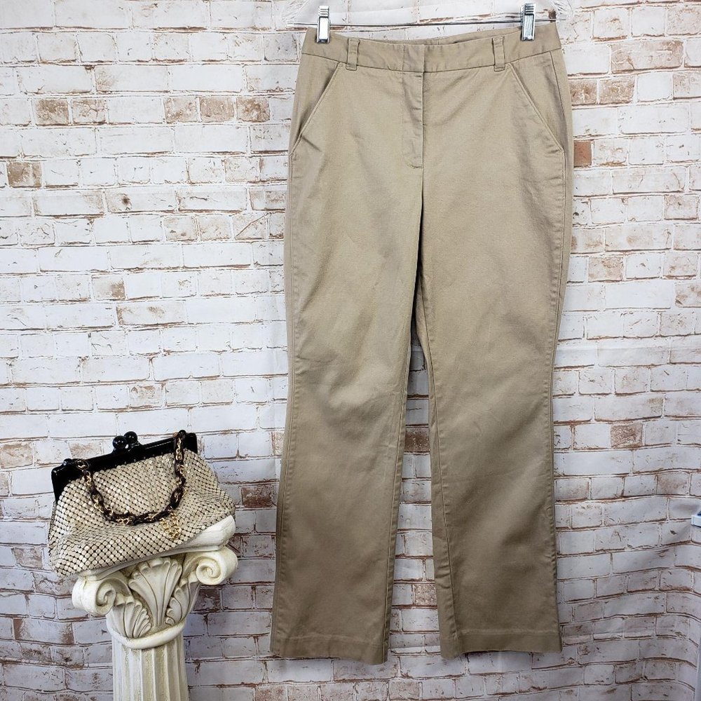 The Limited 6 Khaki Tan Stretch Straight Leg Pants - Picture 2 of 9